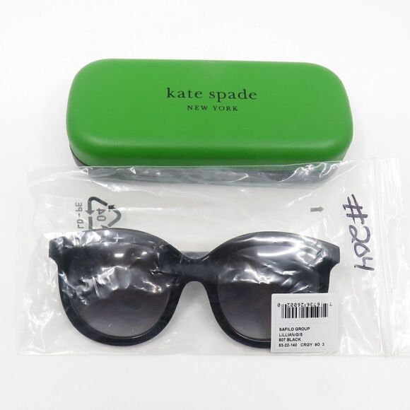 Kate Spade Lillian/G/S 807 Black/Grey Gradient Women's Sunglasses - Picture 8 of 8